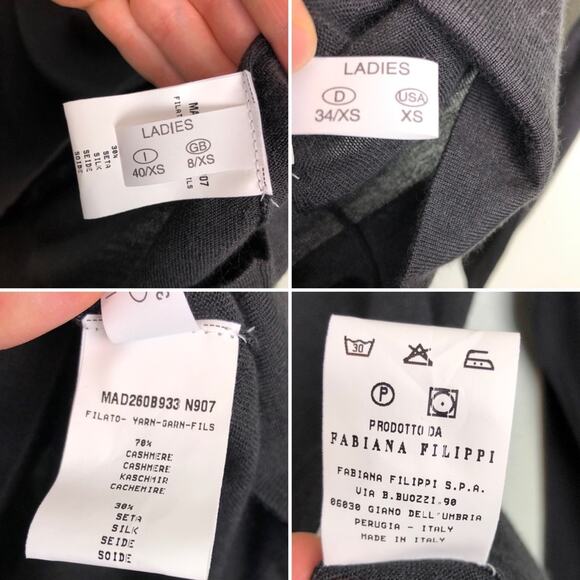 Fabiana Filippi Cashmere Silk Knit Pullover XS - Picture 13 of 16